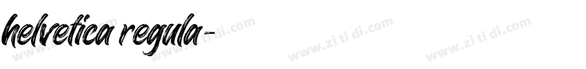 helvetica regula字体转换